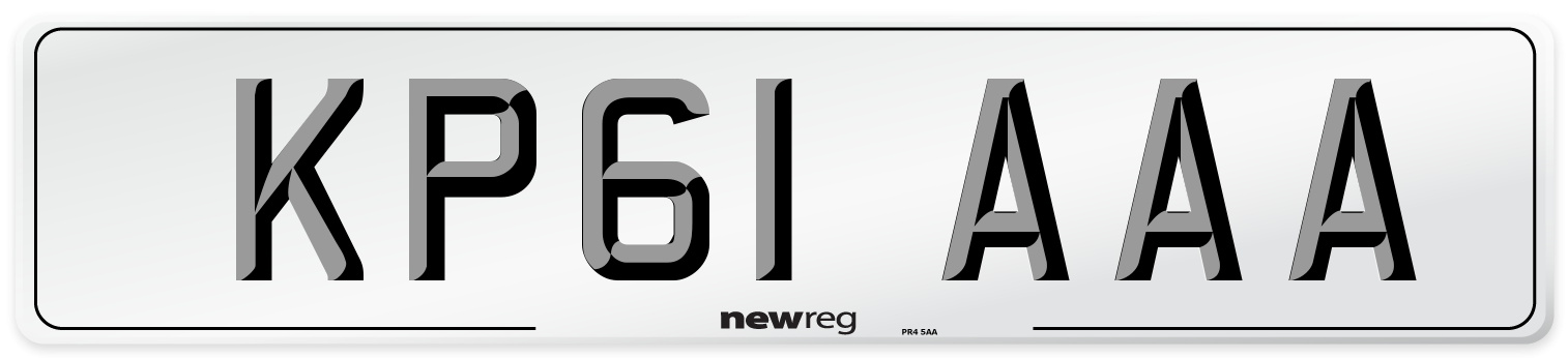 KP61 AAA Number Plate from New Reg